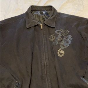 Black denim pelle pelle